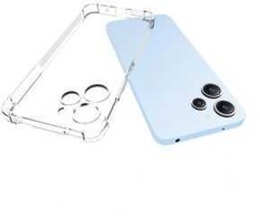 Evelatus Xiaomi Redmi 12 Military Shockproof Silikoninis dėklas Transparent Transparent