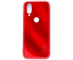 Evelatus Xiaomi Redmi 7 Vanduo Ripple Full Color Electroplating Tempered Glass Case Raudona