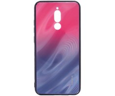Evelatus Xiaomi Redmi 8 Vanduo Ripple Gradient Color Anti-Explosion Tempered Glass Case Gradient Rožinė-Violetinė