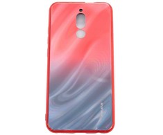 Evelatus Xiaomi Redmi 8 Vanduo Ripple Gradient Color Anti-Explosion Tempered Glass Case Gradient Raudona-Juodas