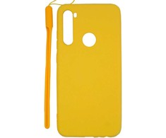 Evelatus Xiaomi Xiaomi Redmi Note 8 / Redmi Note 8 2021 Soft Touch Silikoninis dėklas with Strap Geltona