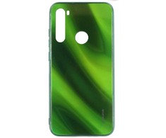 Evelatus Xiaomi Xiaomi Redmi Note 8 / Redmi Note 8 2021 Vanduo Ripple Full Color Electroplating Tempered Glass Case Žalias