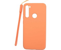 Evelatus Xiaomi Xiaomi Redmi Note 8 / Redmi Note 8 2021 Soft Touch Silikoninis dėklas with Strap Rožinė