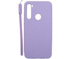 Evelatus Xiaomi Xiaomi Redmi Note 8 / Redmi Note 8 2021 Soft Touch Silikoninis dėklas with Strap Violetinė