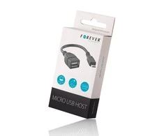 Forever adapter USB - microUSB juodos spalvos
