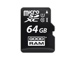 GoodRam Atminties kortelė Micro SDHC class 10 UHS I 64GB + adapteris