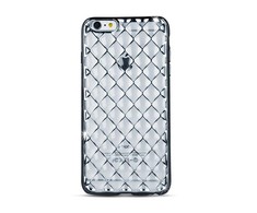 Dėklas GreenGo Apple iPhone 7 Plus Grid case Sidabrinis
