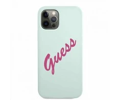 Dėklas GUESS KIETAS DĖLIS GUHCP12LLSVSBF SILICONE VINTAGE IPHONE 12 PRO MAX FUCHSIA / MINT