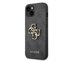 GUESS dėklas skirtas Apple iPhone 13 / 14 / 15 GUHCP14S4GMGGR (4G Big Metal Logo) pilkos spalvos