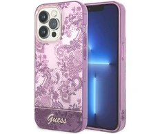 Dėklas GUESS GUHCP14XHGPLHF IPHONE 14 PRO MAX 6,7 colių FUCHSJA / FUSCHIA PORCELAN KOLEKCIJA