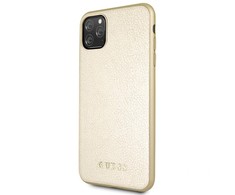 Guess Guess GUHCN65IGLGO iPhone 11 Pro Max auksinis / auksinis kietas dėklas Vaivorykštis universalus