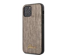 Dėklas Guess iPhone 12/12 Pro Lizard Cover Gold