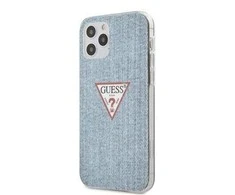 Dėklas GUESS HARD CASE JEANS COLLECTION IPHONE 12 PRO MAX LIGHT Mėlynas