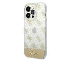 Guess GUHCP14XHG4MHG Apple iPhone 14 Pro Max6,7" auksinis kietasis dėklas 4G modelio scenarijus