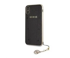 Dėklas Guess iPhone XR Guess Kaia Hard Case Juodas