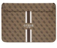 Krepšys kompiuteriui 16" Guess įmautė kompiuteriui 4G Printed Stripes (GUCS16P4RPSW) rudos spalvos