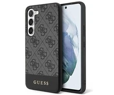 Guess GUHCS23SG4GLGR S23 S911 juodas/juodas kietasis dėklas 4G Stripe Collection