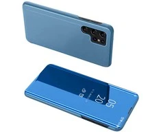Hurtel Clear View Samsung S24 Plus atverčiamas - dėklas telefonui mėlynos spalvos
