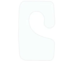 Hurtel Kabliukas pakabukas 35x22mm dešinė su guminiais klijais 1000vnt/ritinys