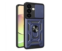 Hurtel Hybrid Armor Camshield armored Samsung Galaxy S24 Plus camera cover – dėklas telefonui mėlynos spalvos