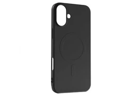 Hurtel Liquid Silikoninis dėklas MagSafe Apple iPhone 16 Plus – dėklas telefonui juodos spalvos