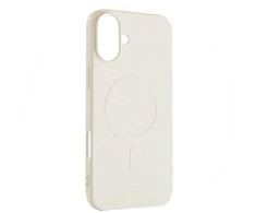 Dėklas Hurtel Liquid Silikoninis MagSafe Apple iPhone 16 – beige