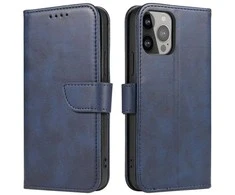Hurtel Magnet Samsung S24 Plus atverčiamas ir wallet – dėklas telefonui mėlynos spalvos