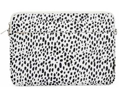 iLike 15-16 Inches Fabric Nešiojamas kompiuteris Bag With Strap Leopard Baltas