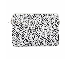 iLike 15-16 Inches Fabric Nešiojamas kompiuteris Bag With Strap Leopard Baltas