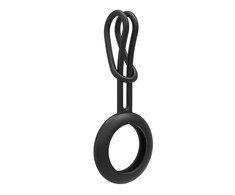 iLike AirTag Silicone Keychain Loop Case Juodas