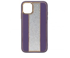 iLike Apple iPhone 11 Diamonds and Odinis dėklas Violetinė