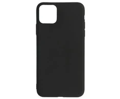 Riposo Dėklas „Matinis'' įvairiems telefonų modeliams, juodas IPHONE 11 PRO MAX (6.5')
