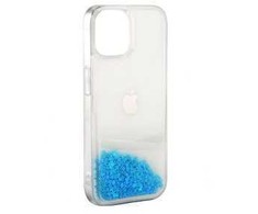 iLike Apple iPhone 11 Silikoninis dėklas Vanduo Glitter Mėlyna