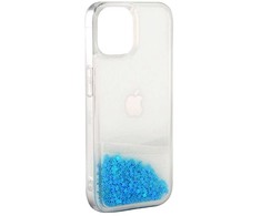 iLike Apple iPhone 11 Silikoninis dėklas Vanduo Glitter Mėlyna