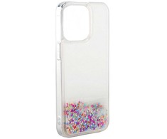 iLike Tył pokrowca Apple iPhone 13 Silikoninis dėklas Vanduo Glitter Mėlyna ILIAPP13SWGR