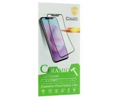 iLike Apple IPHONE 14 /13 / 13 PRO HARD CERAMIC TEMPERED GLASS Juodas