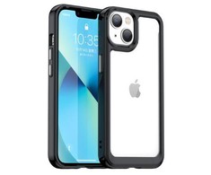 Dėklas iLike Hurtel Outer Space Case etui iPhone 14 sztywny pokrowiec su żelową ramką juoda