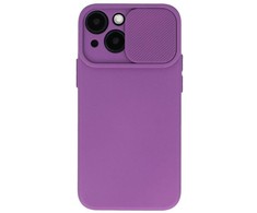 iLike Topt Camshield Soft dėklas skirtas Apple iPhone 14 Pro Max violetinės spalvos