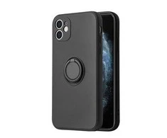 Dėklas iLike Apple iPhone 14 Pro SILICONE RING Juodas