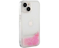 iLike Apple iPhone 14 Silikoninis dėklas Vanduo Glitter Rožinė