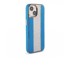 iLike Apple iPhone 15 Diamonds and Odinis dėklas Mėlyna