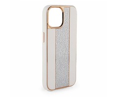 iLike Apple iPhone 15 Pro Diamonds and Odinis dėklas Baltas