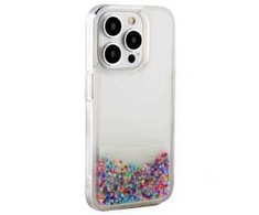 iLike Apple iPhone 15 Pro Max Silikoninis dėklas Vanduo Glitter Rainbow