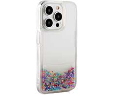 iLike Apple iPhone 15 Pro Silikoninis dėklas Vanduo Glitter Rainbow