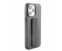 iLike Apple iPhone 15 Pro Silikoninis dėklas with stand Juodas