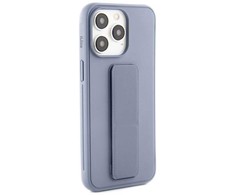 iLike Apple iPhone 15 Pro Silikoninis dėklas with stand Violetinė