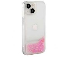 iLike Apple iPhone 15 Silikoninis dėklas Vanduo Glitter Rožinė