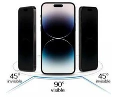 Topt Apsauginis stiklas Privacy Glass skirtas Apple iPhone 15 Juodas