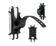 iLike IPH01BK Universāls Velo Moto Kvadracikla Elektroskūtera stūres stiprinājums telefonam ar 7'' ekrānu max Melns