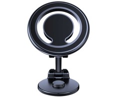 iLike C62 Metal Panel Fix Universal Magnetic magsafe Ring size Išmanusis telefonas adjustable holder Juodas
